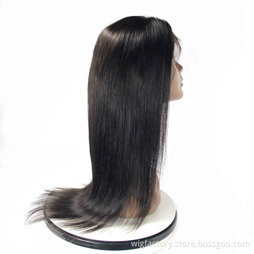 13*4 Wigs Human Hair Straight,Pre Plucked Straight Full Lace Wigs With Baby Hair,Brazilian Human Hair Bone Straight Wig